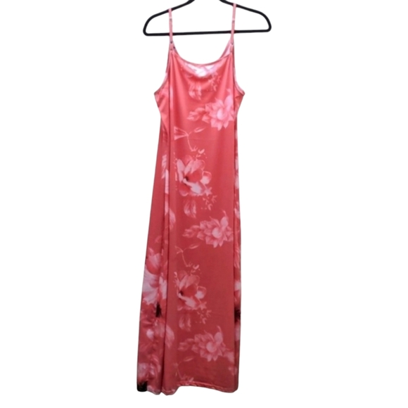 Women's Floral Pink Spaghetti Strap Dress Size XXL/14 - Picture 3 of 12